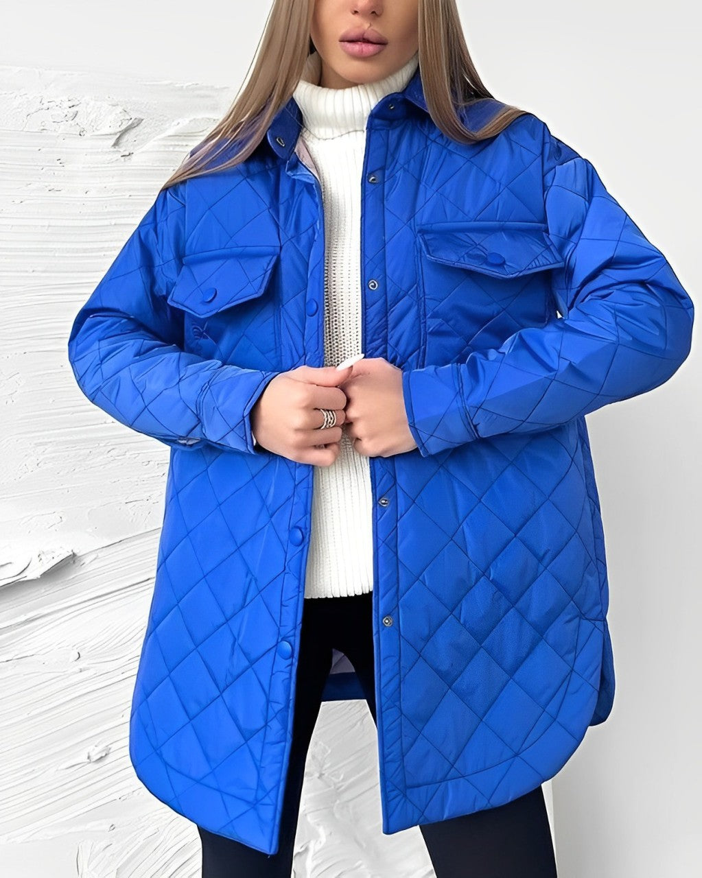 Quilted Jacket | Belt | Lightweight | Padded Jacket | Women's Winter Jacket-Grace Aura