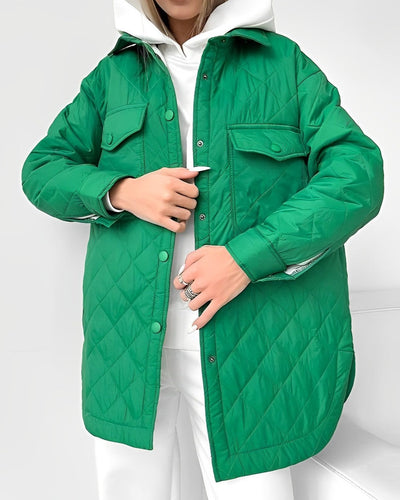 Quilted Jacket | Belt | Lightweight | Padded Jacket | Women's Winter Jacket-Grace Aura