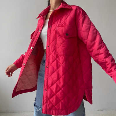 Quilted Jacket | Belt | Lightweight | Padded Jacket | Women's Winter Jacket-Grace Aura