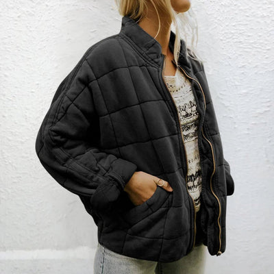 Quilted Jacket | Padded | Autumn | Oversized Jacket | Women's Jacket-Grace Aura