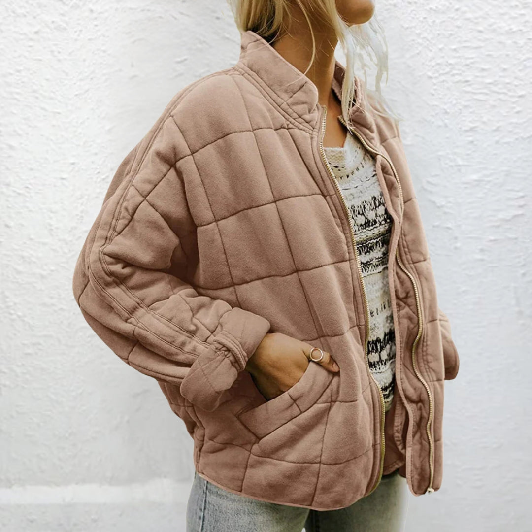 Quilted Jacket | Padded | Autumn | Oversized Jacket | Women's Jacket-Grace Aura