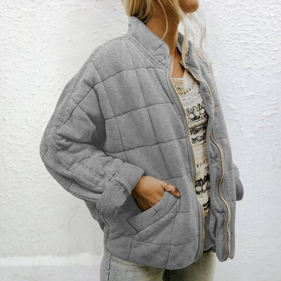 Quilted Jacket | Padded | Autumn | Oversized Jacket | Women's Jacket-Grace Aura