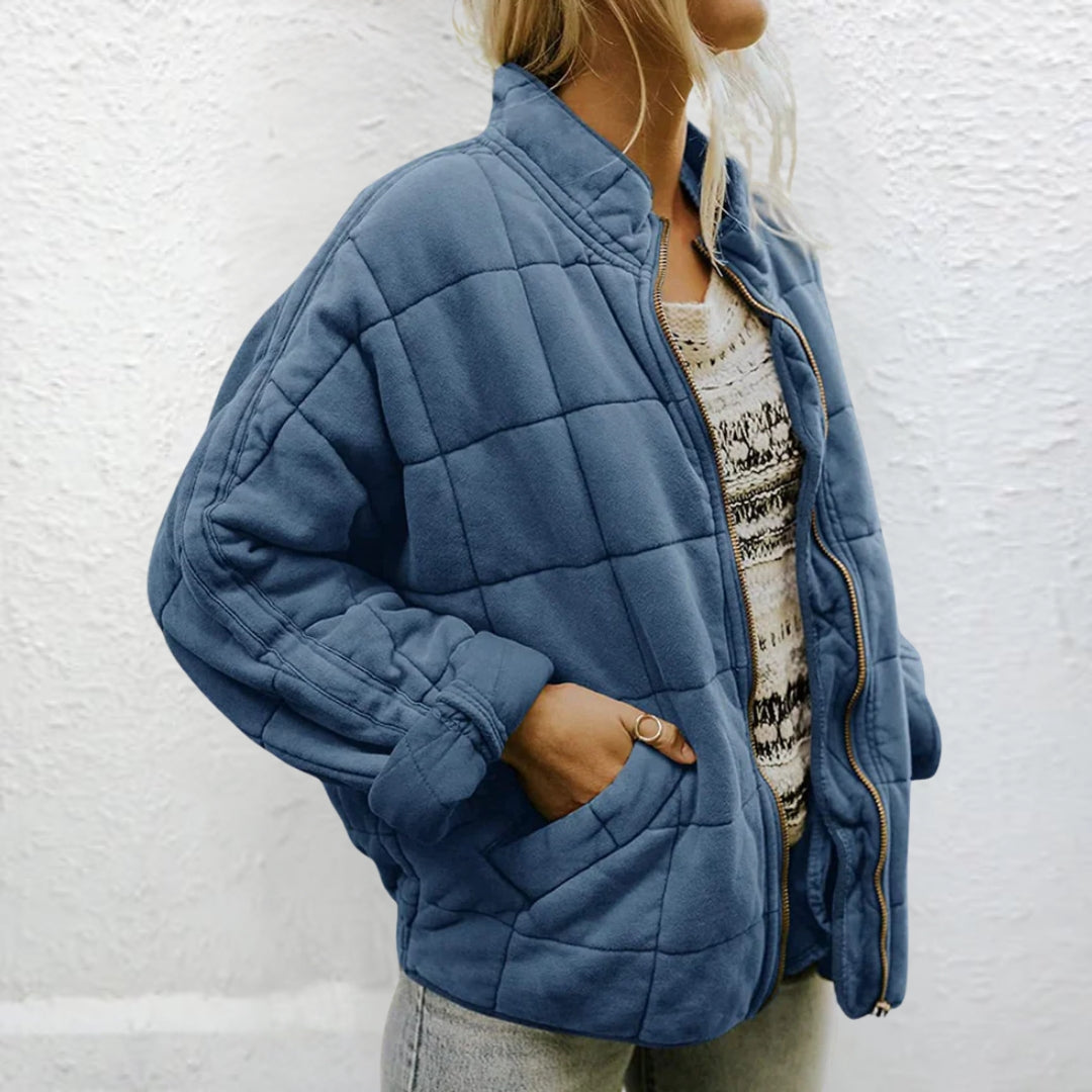 Quilted Jacket | Padded | Autumn | Oversized Jacket | Women's Jacket-Grace Aura