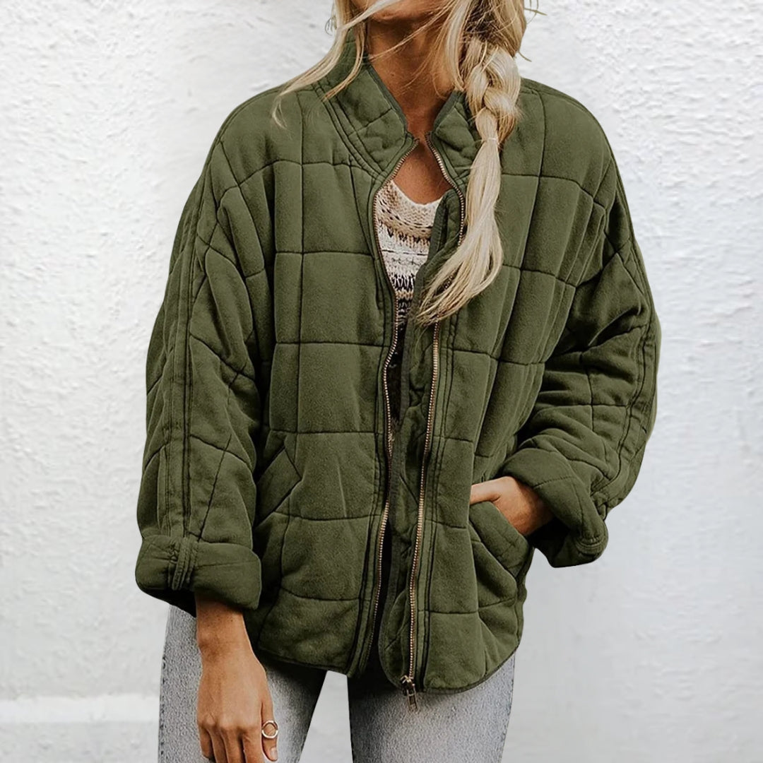Quilted Jacket | Padded | Autumn | Oversized Jacket | Women's Jacket-Grace Aura