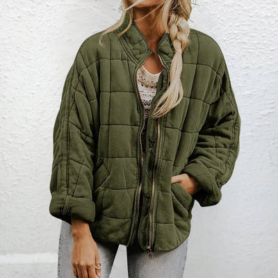 Quilted Jacket | Padded | Autumn | Oversized Jacket | Women's Jacket-Grace Aura