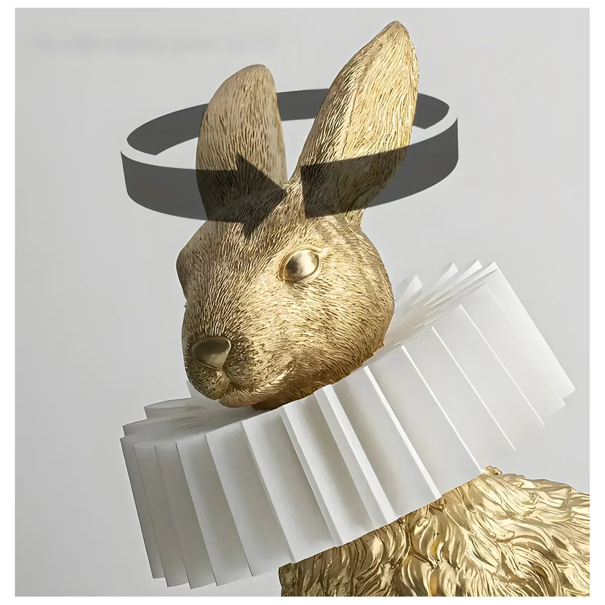 RabbitGleam - Artistic modern rabbit table lamp-Grace Aura