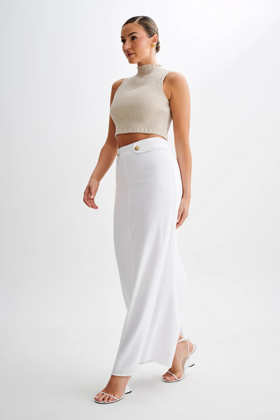 Relaxed Fit Maxi Skirt - Breathable Summer Fashion-Grace Aura