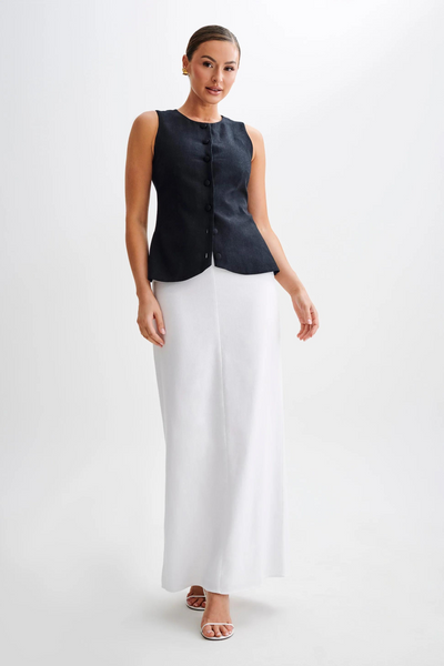 Relaxed Fit Maxi Skirt - Breathable Summer Fashion-Grace Aura