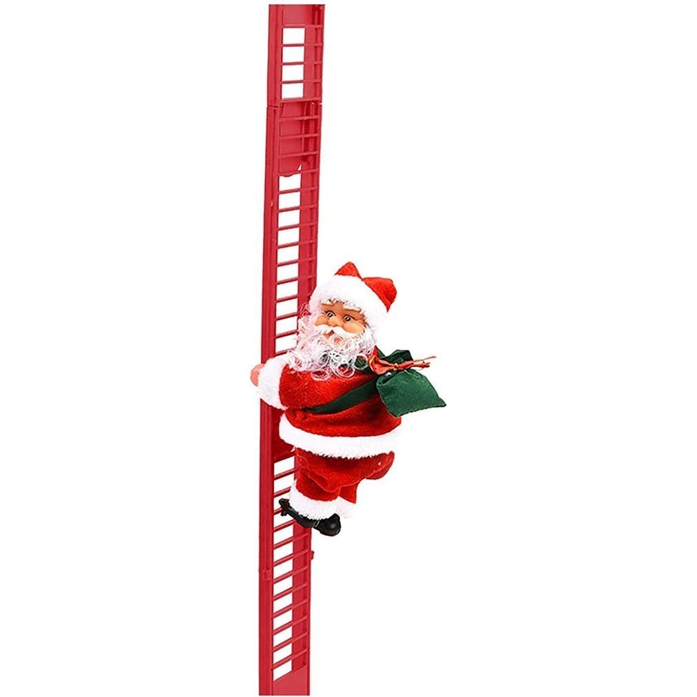 Santa Climbing Ladder | Music | Battery Operated | Climbing Santa's | Christmas Decoration-Grace Aura