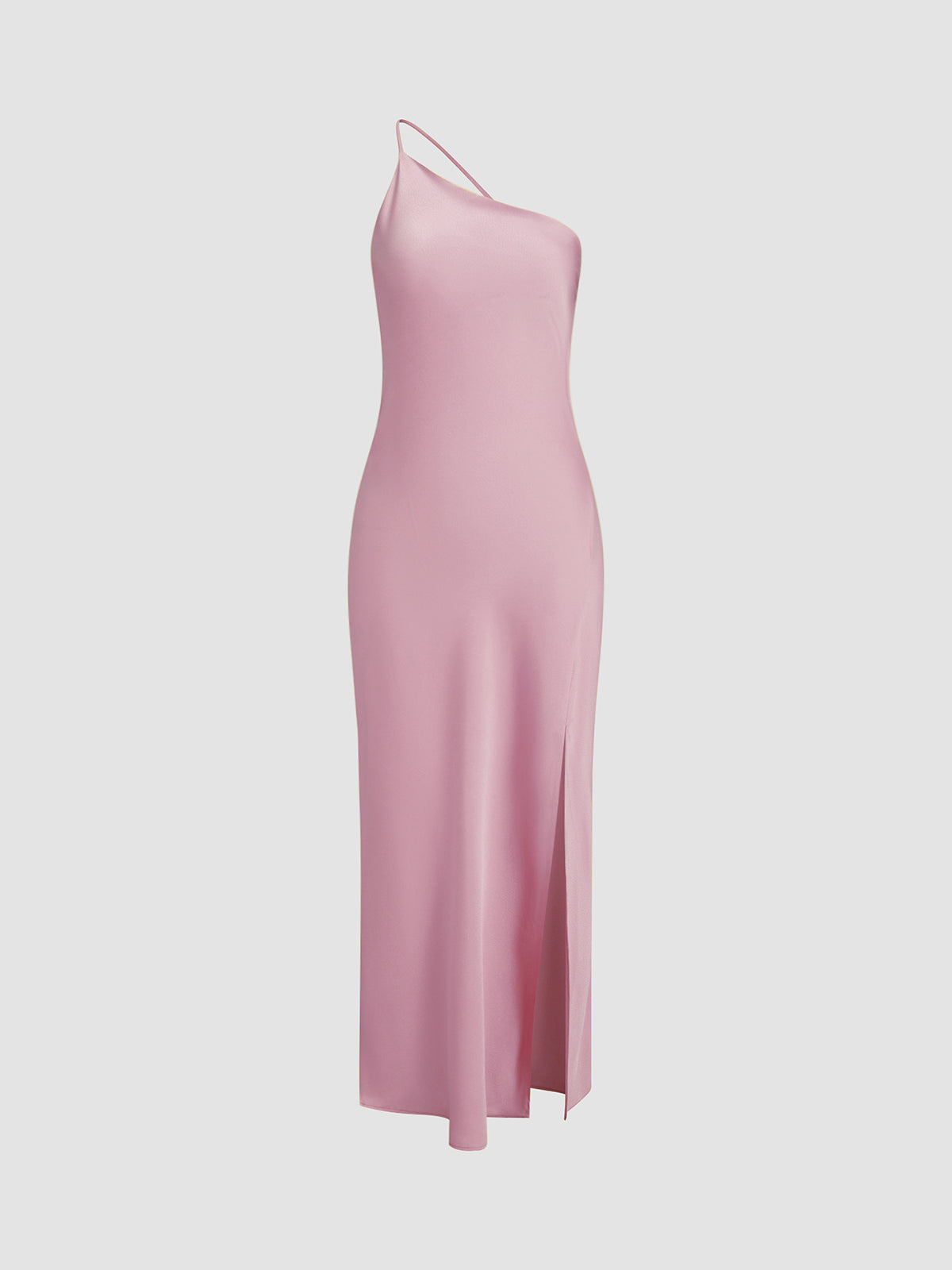 Satin Dress | Maxi | Slit | Backless Dress | Summer Dress-Grace Aura