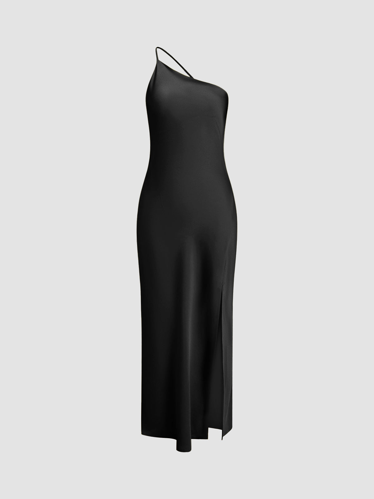 Satin Dress | Maxi | Slit | Backless Dress | Summer Dress-Grace Aura