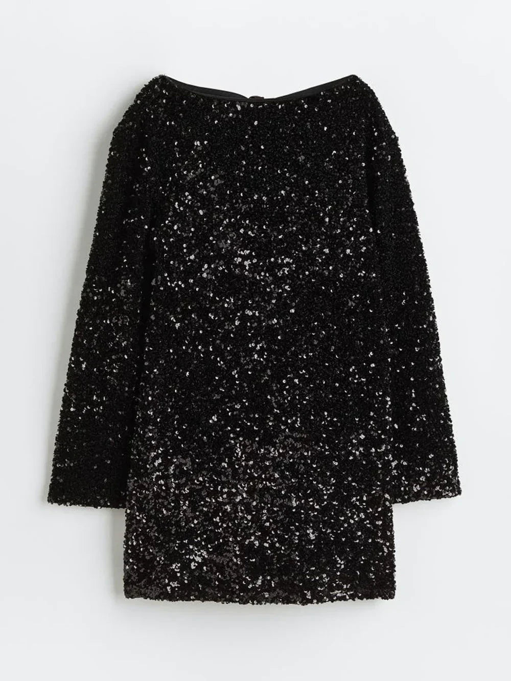 Sequin Dress - Women's Long Sleeve Sparkly Mini Party Dress-Grace Aura