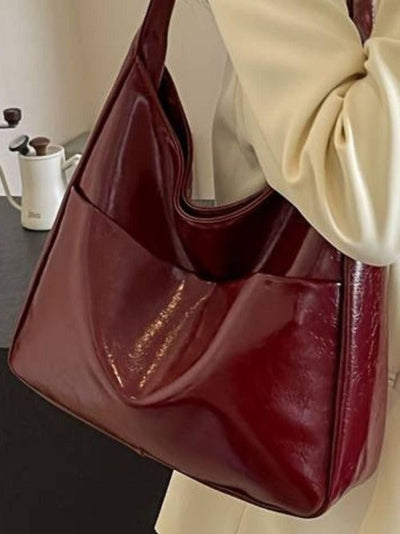 Shoulder Bag - Women's Everyday Leatherette Hobo Bag-Grace Aura