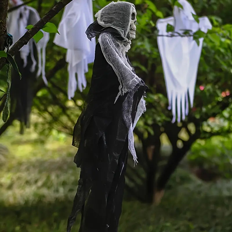 Skull Decoration - Scary Hanging Skull Skeleton for Halloween-Grace Aura
