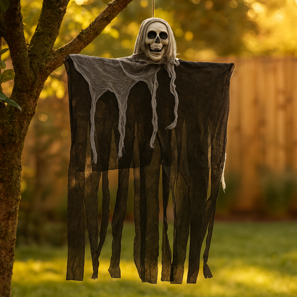 Skull Decoration - Scary Hanging Skull Skeleton for Halloween-Grace Aura
