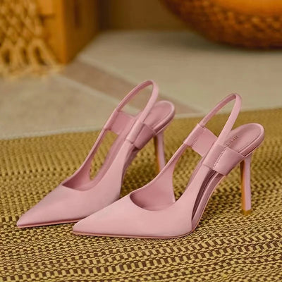 Slingback Heels - Pointed Toe - High Heel - Slingback Pumps - Women's Heels-Grace Aura