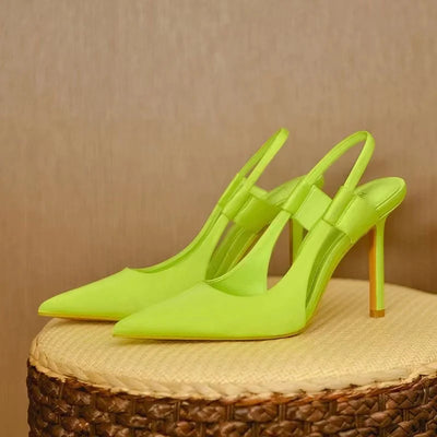 Slingback Heels - Pointed Toe - High Heel - Slingback Pumps - Women's Heels-Grace Aura