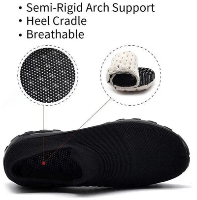 Slip-On Sneakers | Orthopedic | Arch Support | Walking Shoes | Mesh Sneakers-Grace Aura