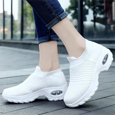 Slip-On Sneakers | Orthopedic | Arch Support | Walking Shoes | Mesh Sneakers-Grace Aura
