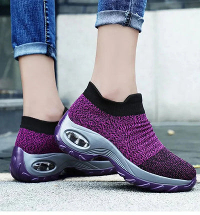 Slip-On Sneakers | Orthopedic | Arch Support | Walking Shoes | Mesh Sneakers-Grace Aura