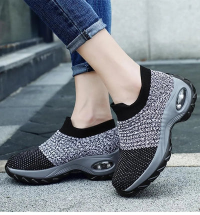 Slip-On Sneakers | Orthopedic | Arch Support | Walking Shoes | Mesh Sneakers-Grace Aura