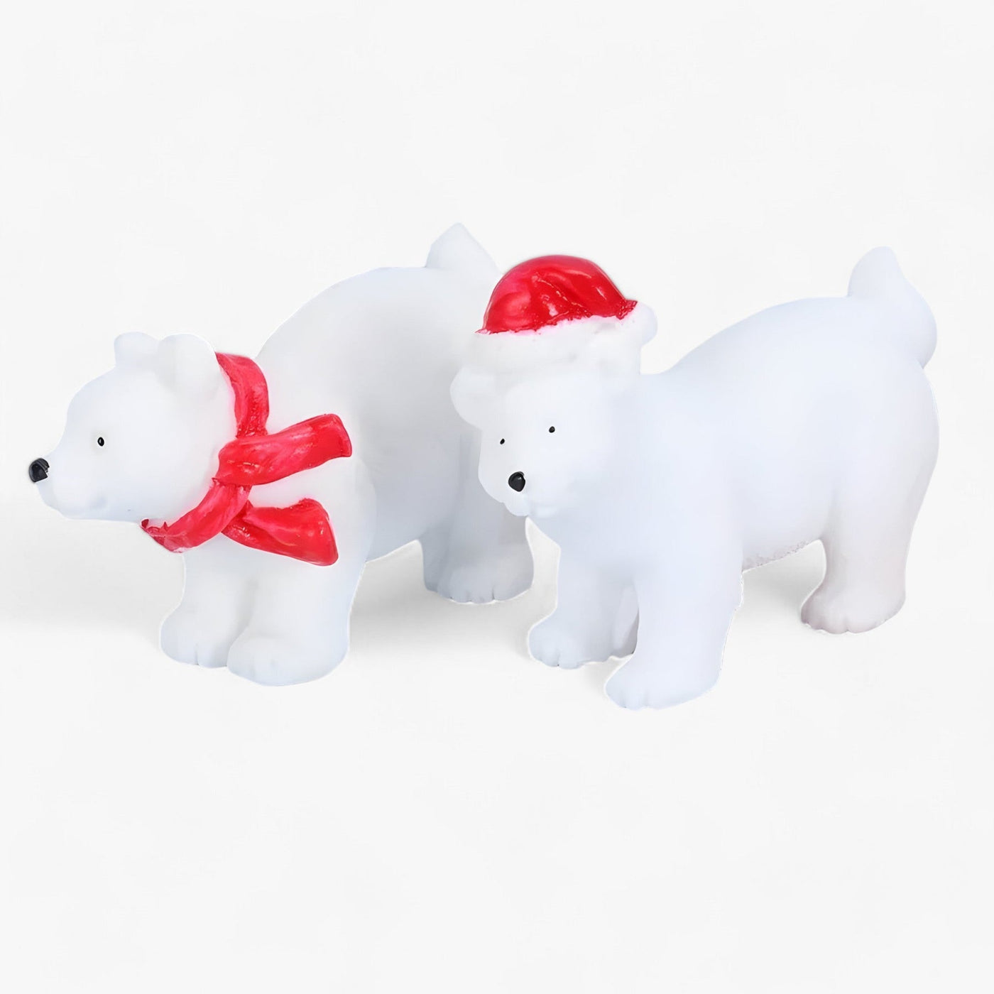SnowPaws - Christmas decoration miniature polar bear figures-Grace Aura