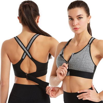 Sport Bra | Front Fastening | Adjustable | Front Zip Sport Bra | Sports Brassiere-Grace Aura