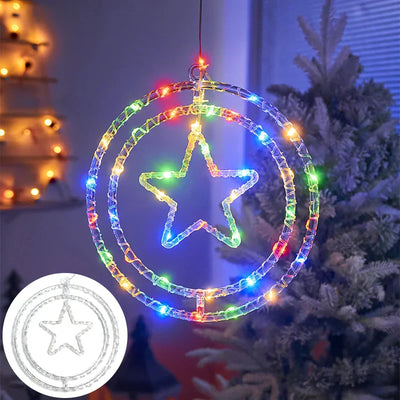 Star Window Light | LED | Hanging | Xmas Star Light | Christmas Lights-Grace Aura
