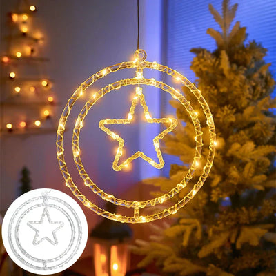 Star Window Light | LED | Hanging | Xmas Star Light | Christmas Lights-Grace Aura