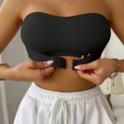 Strapless Bra | Non Padded | Front Closure | Bandeau Bra | Front Fastening Bra-Grace Aura