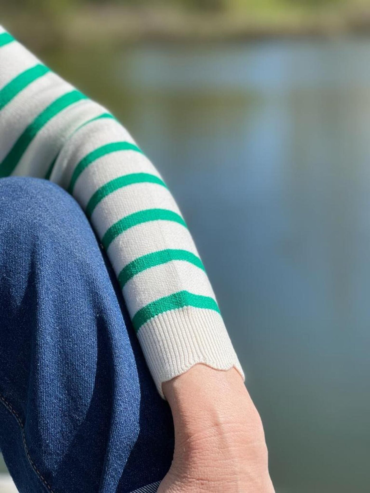 Striped Sweater | Relaxed Fit | Round Neck | Knitted Sweater | Women's Jumper-Grace Aura