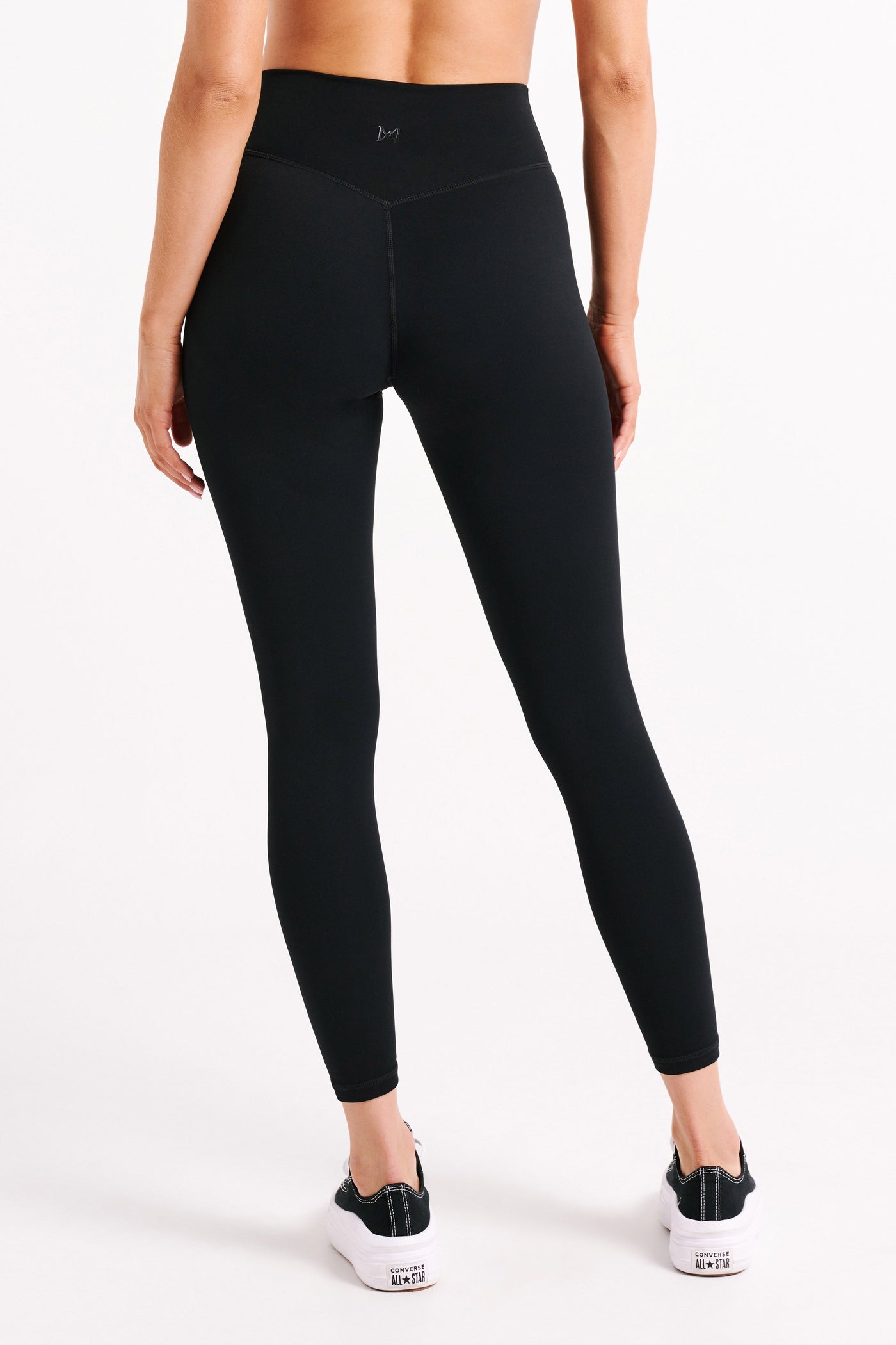 Stylish V Back Leggings in Black - A Flattering Fit for Any Activity-Grace Aura