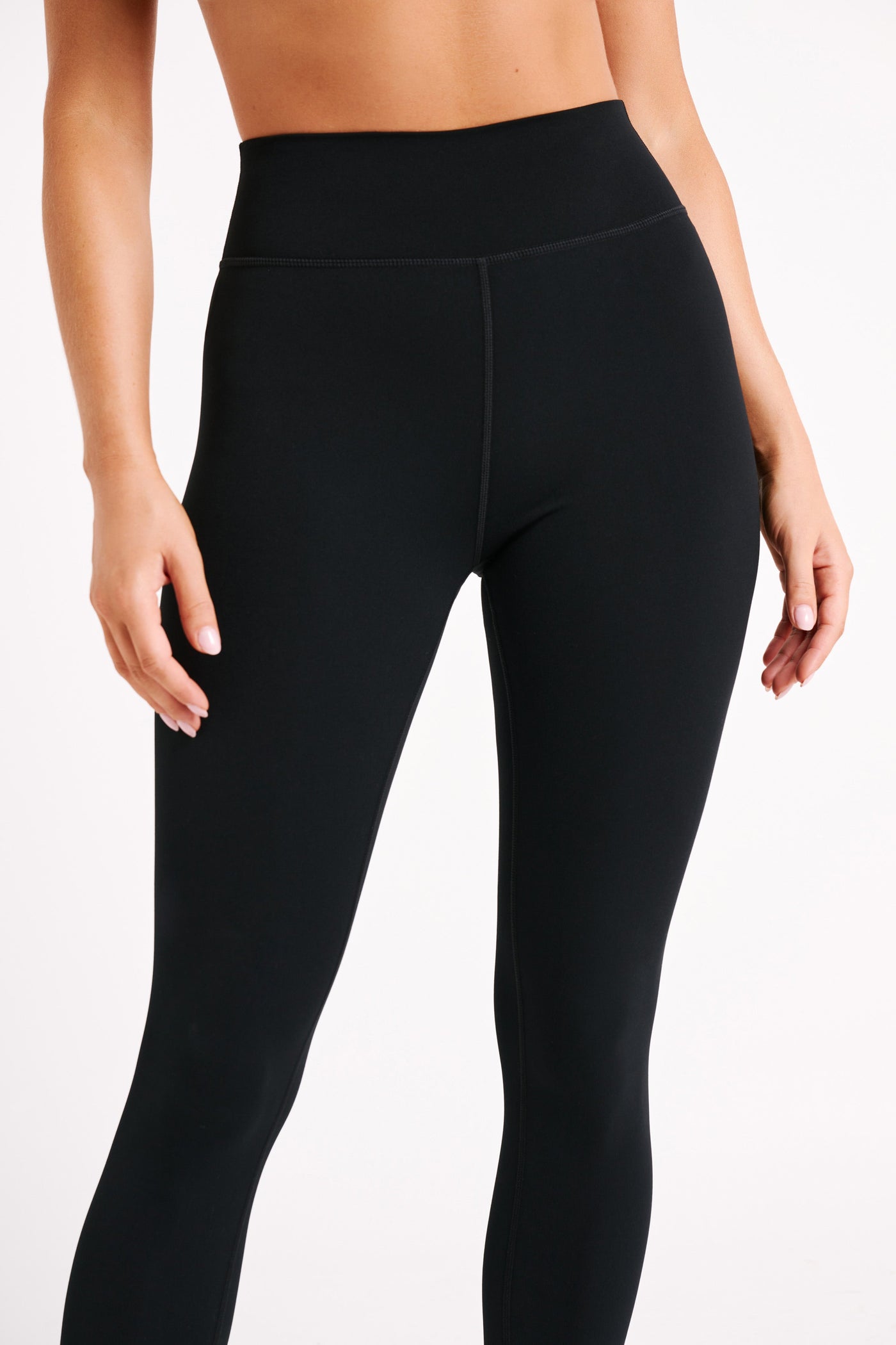 Stylish V Back Leggings in Black - A Flattering Fit for Any Activity-Grace Aura