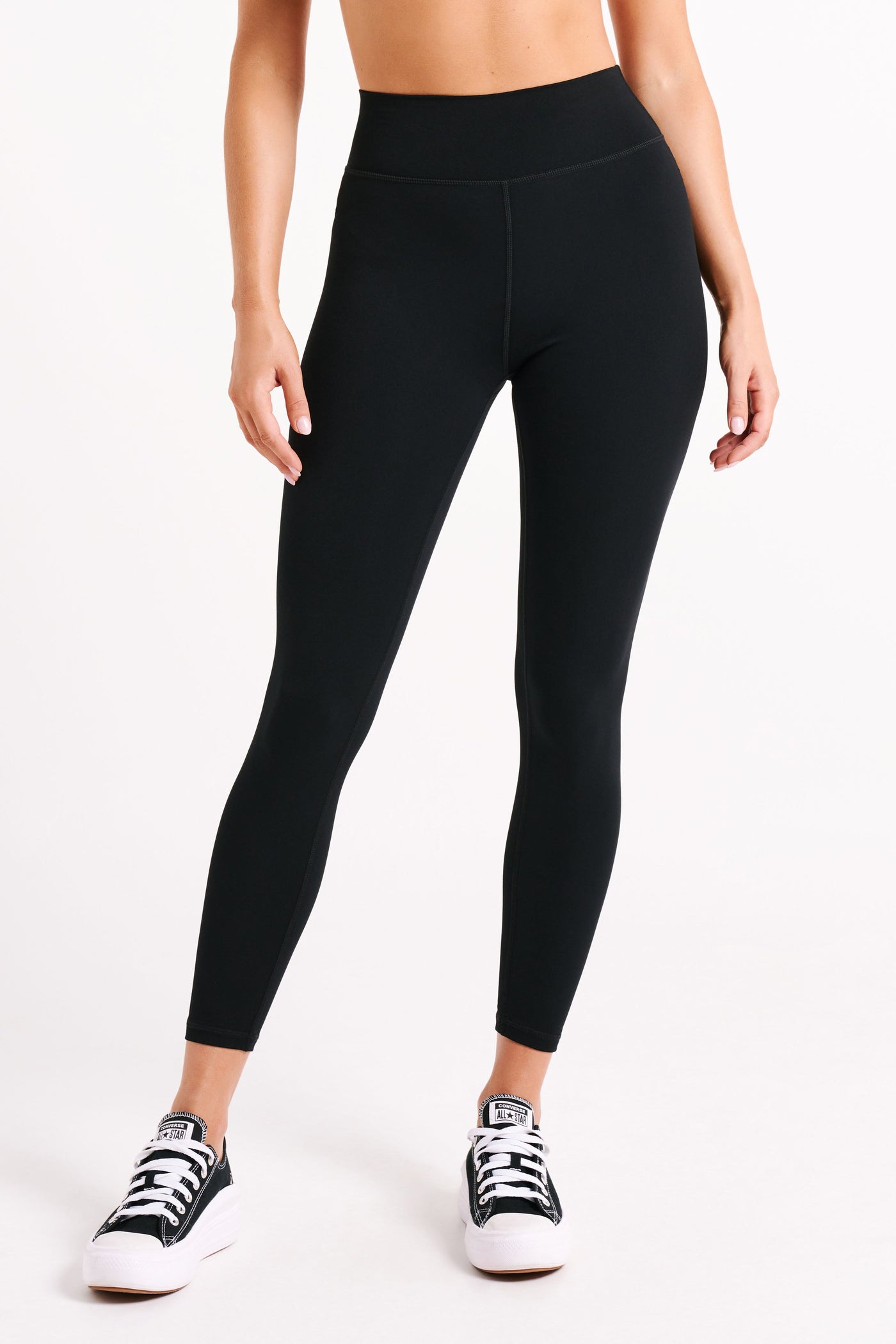 Stylish V Back Leggings in Black - A Flattering Fit for Any Activity-Grace Aura