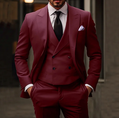 Suit - Formal - Tailored - 3-Piece Suit - Men's Suits-Grace Aura