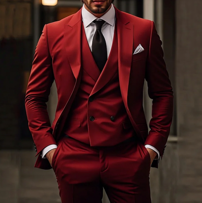 Suit - Formal - Tailored - 3-Piece Suit - Men's Suits-Grace Aura