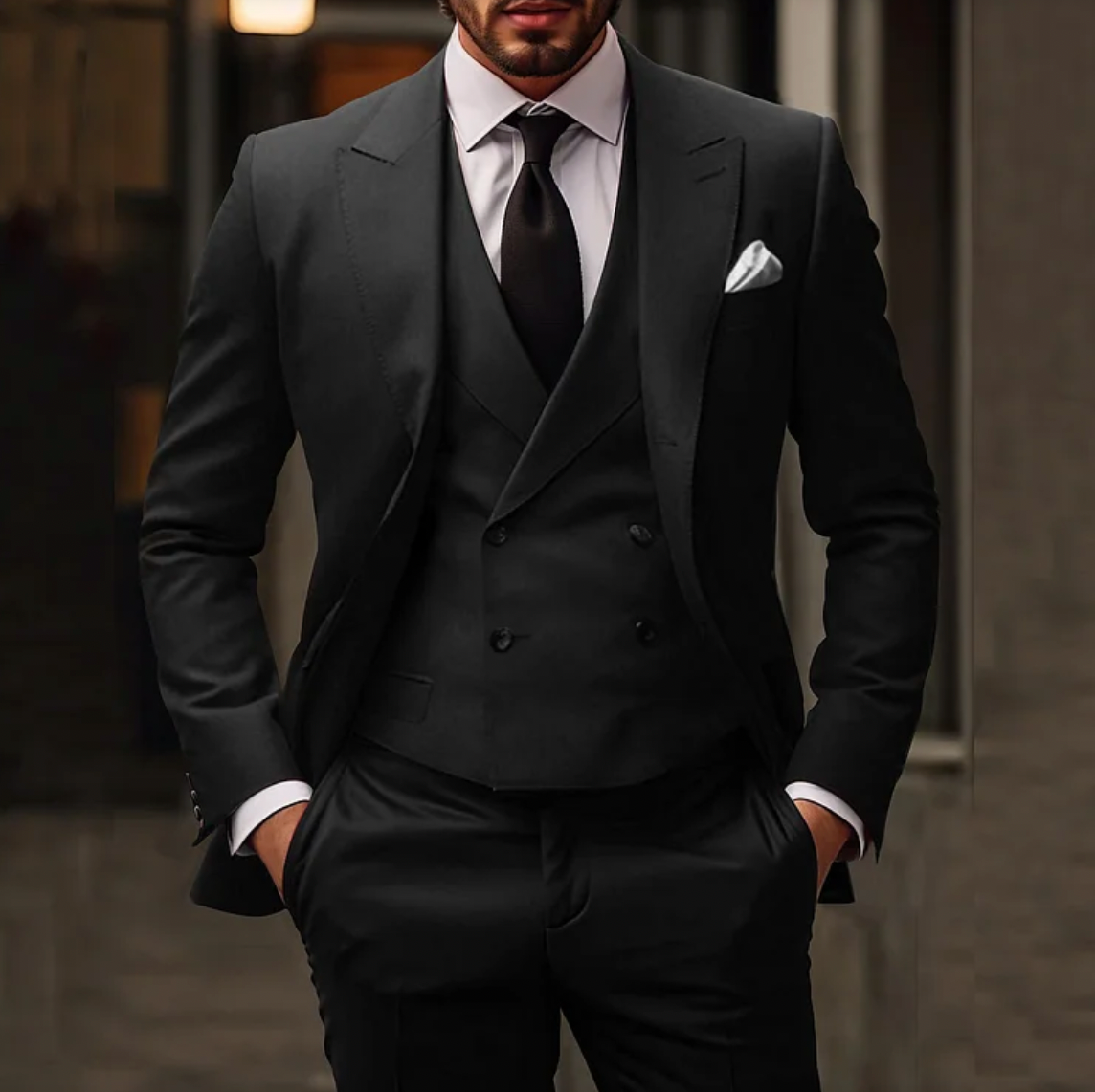 Suit - Formal - Tailored - 3-Piece Suit - Men's Suits-Grace Aura