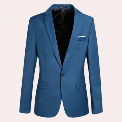 Suit Jacket - Men's Single Breasted Formal Blazer Jacket-Grace Aura