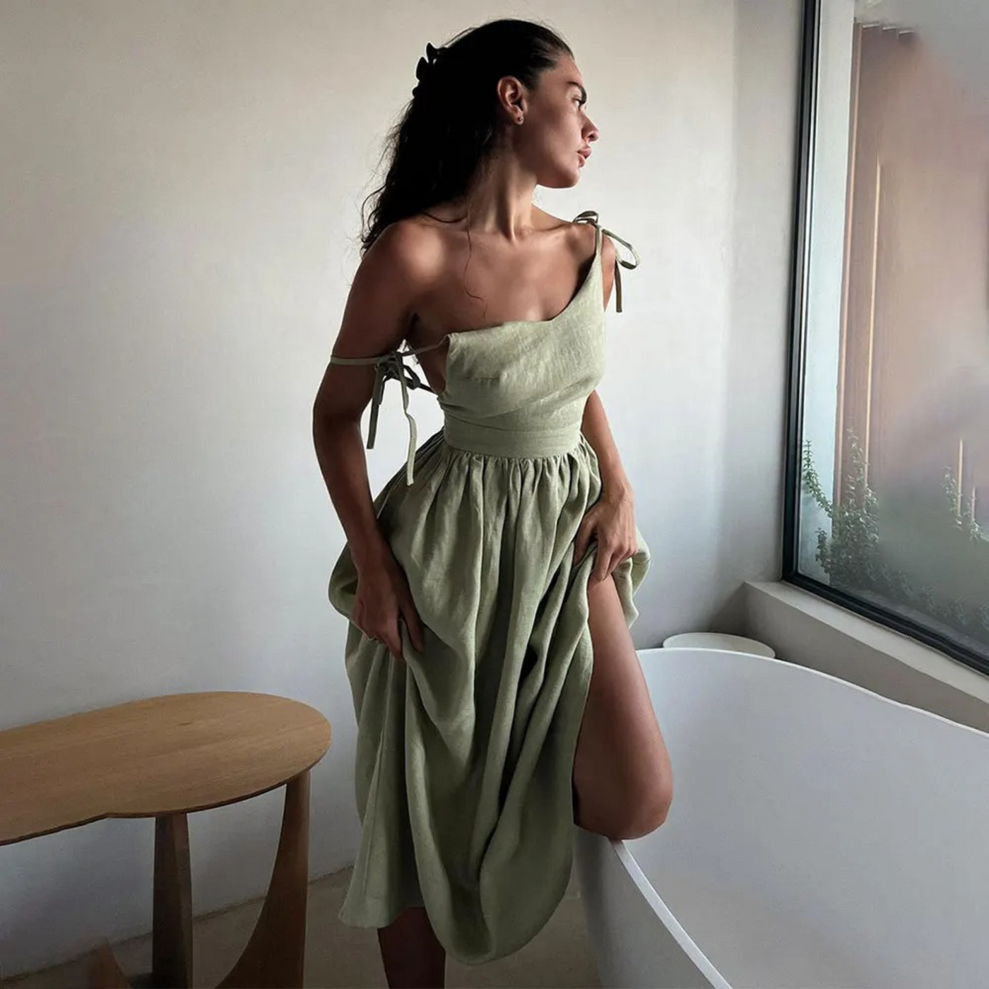 Summer Dress | Tie Strap | Backless | Maxi Dress | Sundress-Grace Aura
