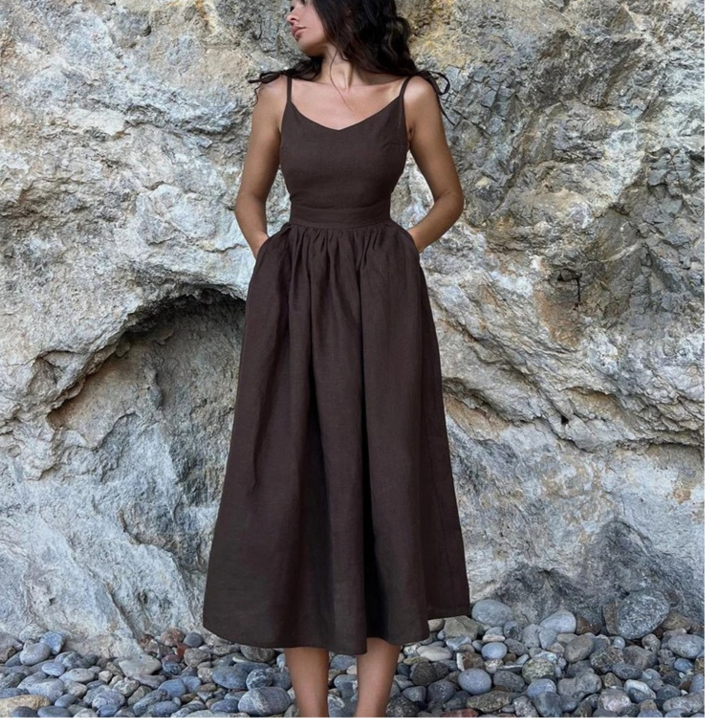 Summer Dress | Tie Strap | Backless | Maxi Dress | Sundress-Grace Aura
