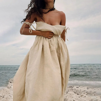 Summer Dress | Tie Strap | Backless | Maxi Dress | Sundress-Grace Aura