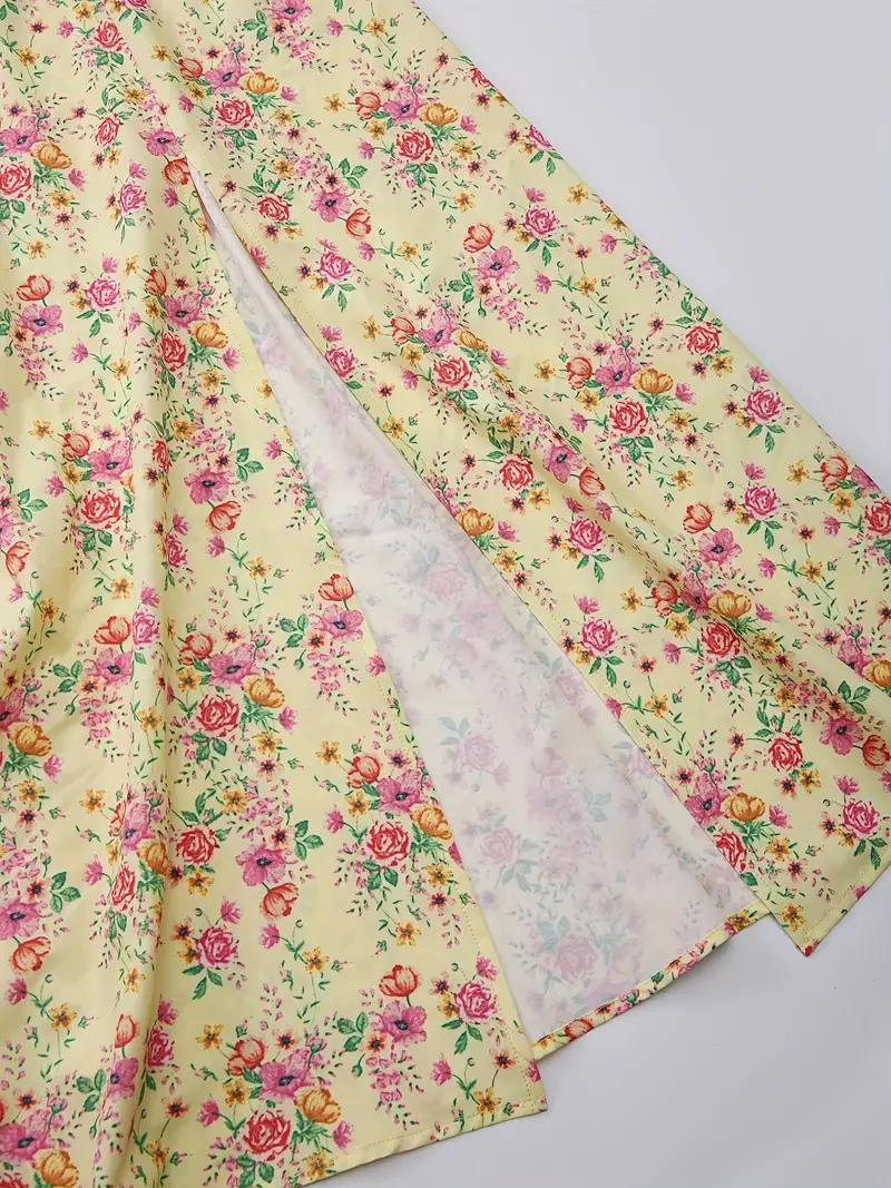 Sundress - Floral - Puff Sleeve - Summer Dress - Maxi Dress-Grace Aura