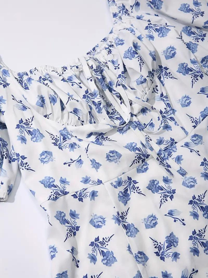 Sundress - Floral - Puff Sleeve - Summer Dress - Maxi Dress-Grace Aura