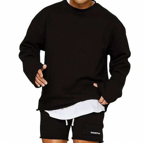 Sweatshirt - Casual - Long Sleeve - Basic Shirt - Men's Clothing-Grace Aura