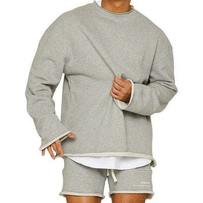Sweatshirt - Casual - Long Sleeve - Basic Shirt - Men's Clothing-Grace Aura