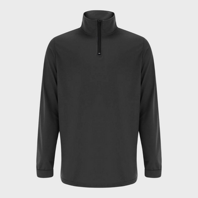 Sweatshirt - Men's Warm Standing Collar Long Sleeve Zip-Neck Sweater-Grace Aura