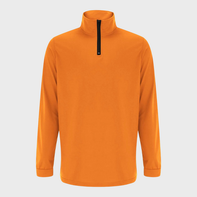 Sweatshirt - Men's Warm Standing Collar Long Sleeve Zip-Neck Sweater-Grace Aura