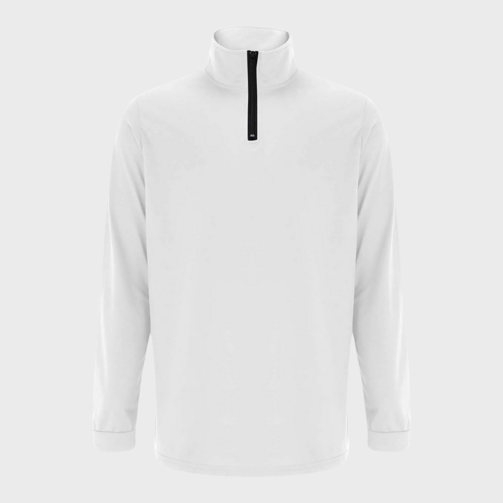 Sweatshirt - Men's Warm Standing Collar Long Sleeve Zip-Neck Sweater-Grace Aura
