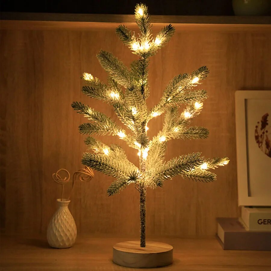 Table Christmas Tree - Lighted - LED - Small Christmas Tree Light - Christmas Decoration-Grace Aura