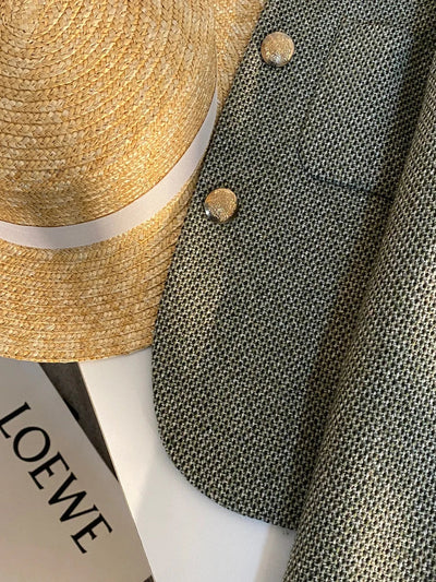 Tailored Blazer | Gold Buttons | Short | Blazer Jacket | Women's Jacket -Grace Aura